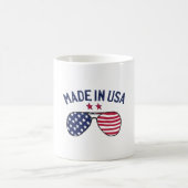 Made in USA United Staaten US Flag Sonnenbrille Kaffeetasse (Mittel)