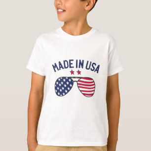 Made in USA United Staaten US Flag Sonnenbrille T-Shirt