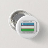Made in Usbekistan Button (Vorne & Hinten)