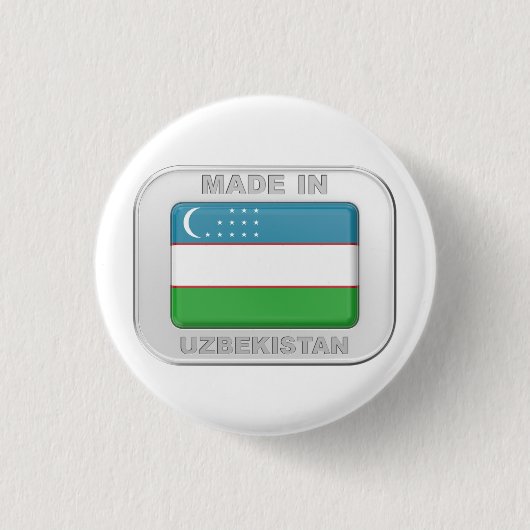 Made in Usbekistan Button (Vorderseite)