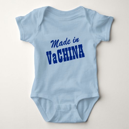 Made in Va-China Baby Strampler (Vorderseite)