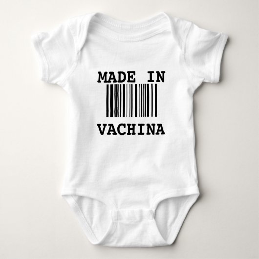 "Made in VACHINA" Baby Strampler (Vorderseite)