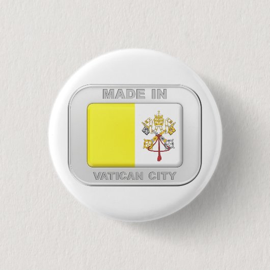 Made in Vatikanstadt Button (Vorderseite)
