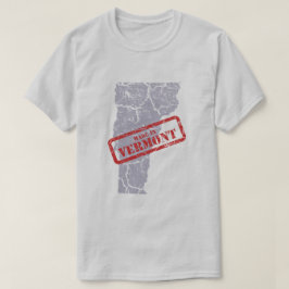 Made in Vermont Grunge Mens Gray T - Shirt