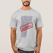 Made in Vermont Grunge Mens Gray T - Shirt (Vorderseite)