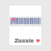 Made in Victoria Barcode Flag Sticker (Blatt)