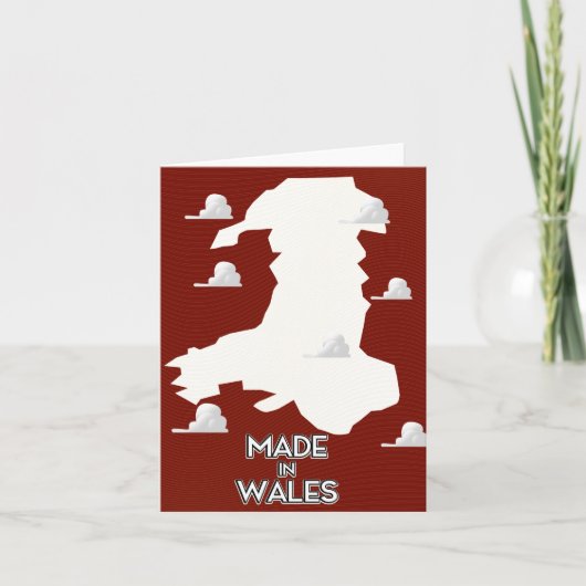 Made in Wales Feiertagskarte (Vorderseite)