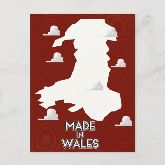 Made in Wales Postkarte (Vorderseite)