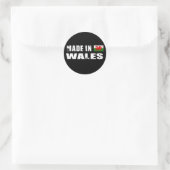 Made in Wales Runder Aufkleber (Tasche)