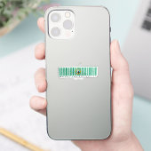 Made in Washington Barcode Flag Staatsstolz Aufkleber (Telefon)