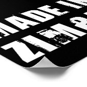 Made in Zimbabwe Poster (Ecke)