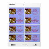 Made just for you Shipping Label by RoseWrits (Vorne)