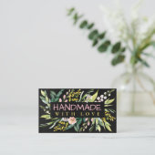 Made mit Frühlingsblüten der Liebe Visitenkarte (Stehend Vorderseite)