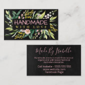 Made mit Frühlingsblüten der Liebe Visitenkarte (Vorne/Hinten)