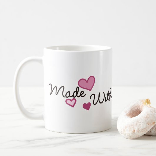 Made mit Liebe Kaffeetasse (Mit Donut)