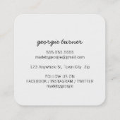 MADE MIT LIEBE Verpackung Tag Diamant Schwarz-weiß (Rückseite)