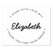 MADE mit Liebe Vielen Dank für Ihre Bestellung Gummistempel (Prägung)