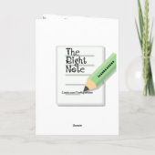 Made Monkey aus meiner seltsamen Entschuldigung in Karte (Rückseite)