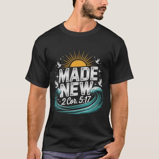 Made New Baptism Shirt Christian Shirts For Youth (Vorderseite)