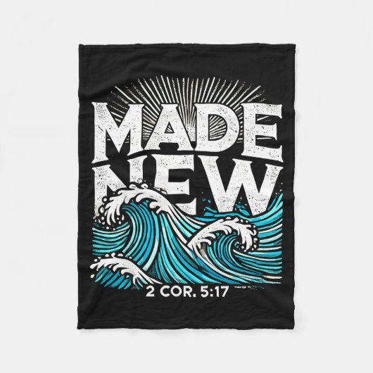 Made New Baptized Baptism Fleecedecke (Vorderseite)