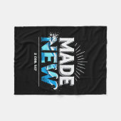 Made New Baptized Baptism Fleecedecke (Vorderseite (Horizontal))