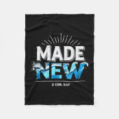 Made New Baptized Baptism  Fleecedecke (Vorderseite)