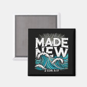 Made New Baptized Baptism Magnet (Vorderseite/Rückseite)