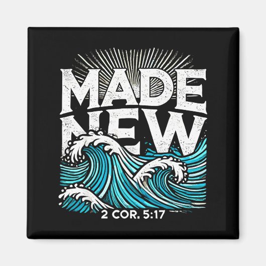 Made New Baptized Baptism Magnet (Vorne)