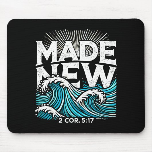 Made New Baptized Baptism Mousepad (Vorne)