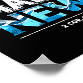 Made New Baptized Baptism  Poster (Ecke)