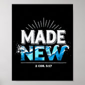 Made New Baptized Baptism  Poster (Vorne)