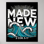 Made New Baptized Baptism  Poster (Vorne)