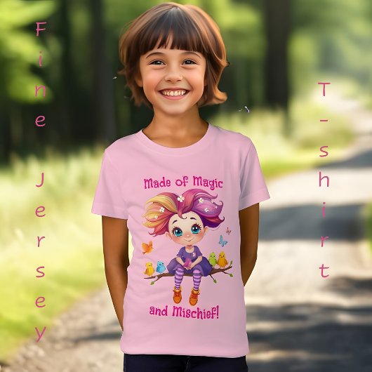 Made of Magic and Mischief Rainbow Pixie and Birds T-Shirt