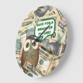 Made of Money ~ $ Clock Große Wanduhr (Winkel)