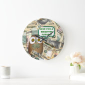 Made of Money ~ $ Clock Große Wanduhr (Zuhause)