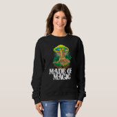 Made Of Mushroom  Women Magic Psilocybin Mushroom Sweatshirt (Vorne ganz)