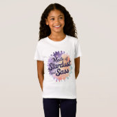 "Made of Stardust and Sass" Girls’ T-Shirt (Vorne ganz)