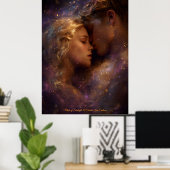Made of Starlight: A Celestial Love Embrace Poster (Heimbüro)