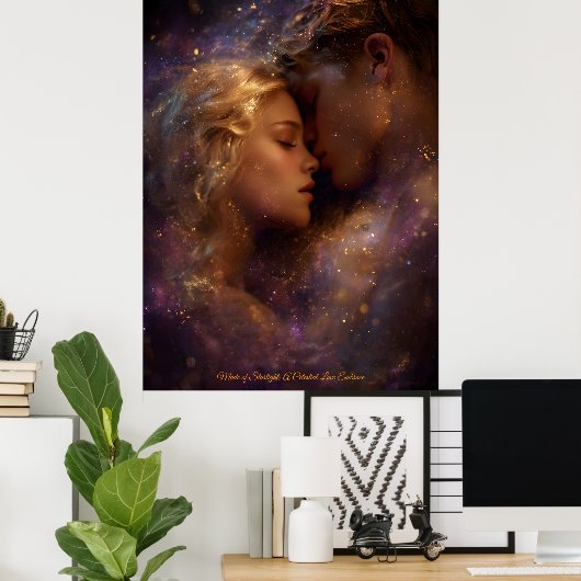 Made of Starlight: A Celestial Love Embrace Poster (Heimbüro)