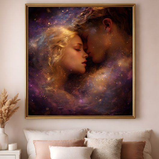 Made of Starlight: A Celestial Love Embrace Poster
