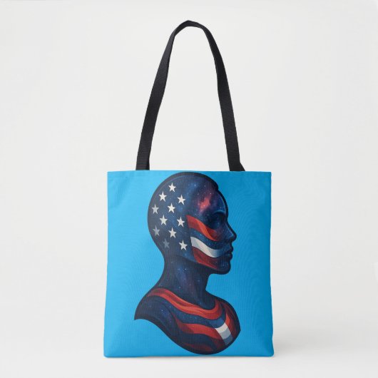 "Made of Stars & Stripes" - Celestial American Tasche (Vorderseite)