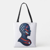 "Made of Stars & Stripes" - Celestial American Tasche (Rückseite)
