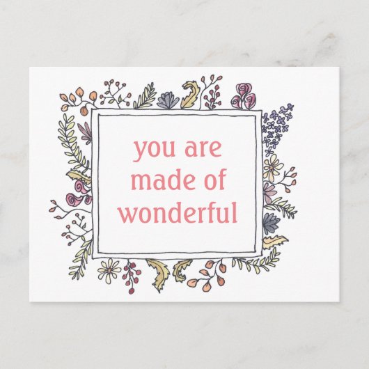 Made of Wonderful - Postcard - Sweet Erinnerung Postkarte (Vorderseite)