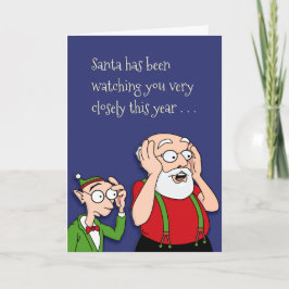 Made Santa's Naughty List Feiertagskarte