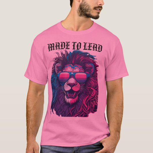 Made to Lead - Lion Leadership T-Shirt (Vorderseite)