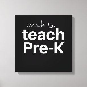 Made to lehre lustige Grundschullehrer Leinwanddruck