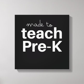 Made to lehre lustige Grundschullehrer Leinwanddruck