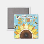 "Made to Shine" Inspiration Magnet (Vorderseite/Rückseite)