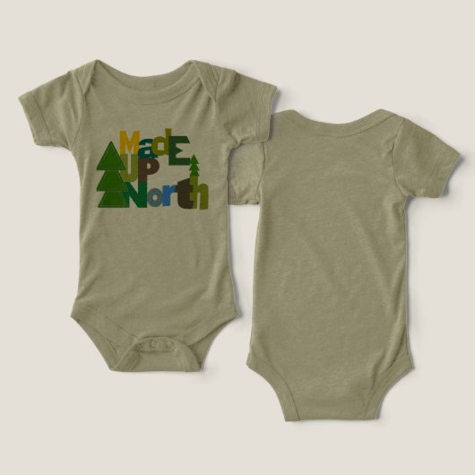 Made UpNorth Michigan Baby Boy (Design Vorderseite & Rückseite)