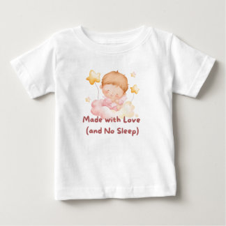👶 "Made with Liebe (and No Sleep)" 💕 Baby T-shirt